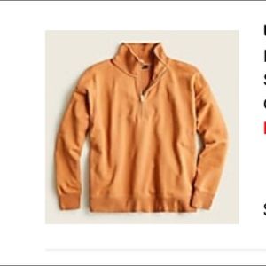 NWT 	
UNIVERSITY TERRY HALF-ZIP SWEATSHIRT